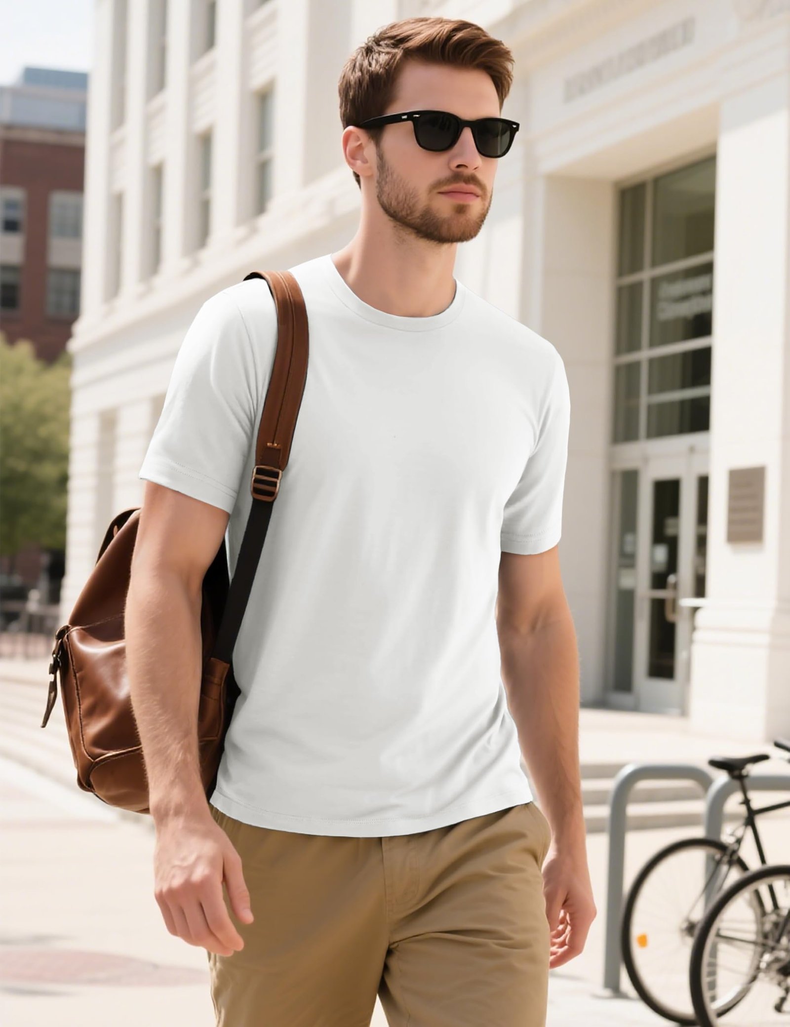 Classic Crewneck Tees White - Image 5