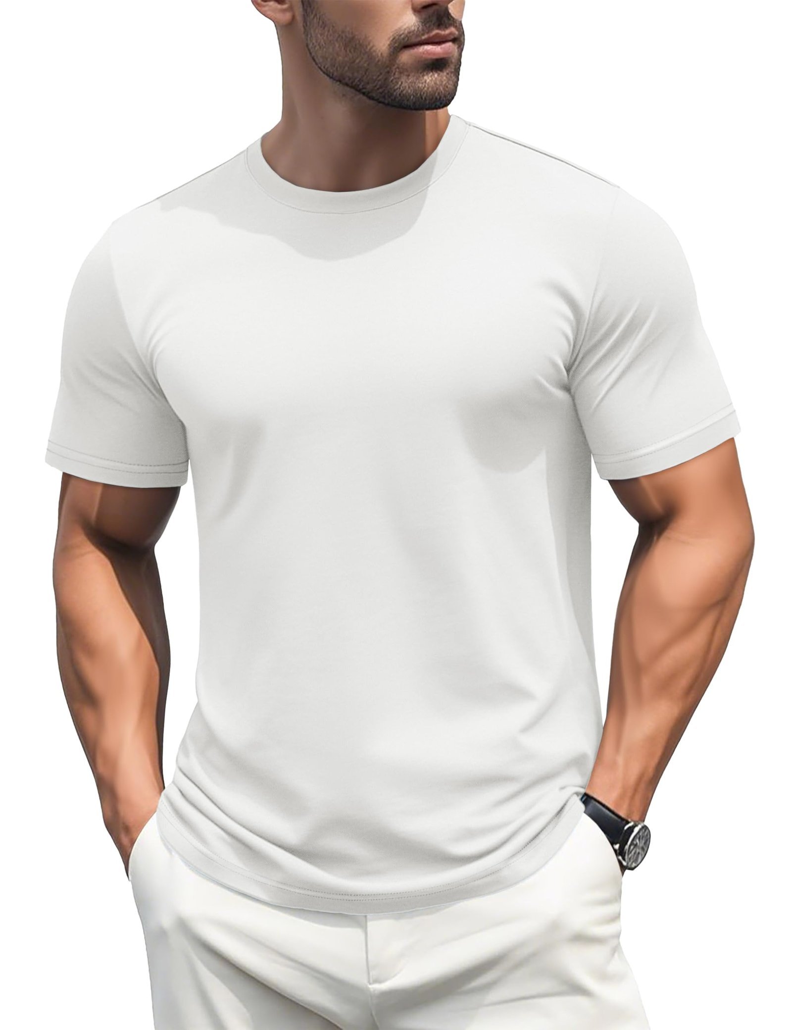 Classic Crewneck Tees White