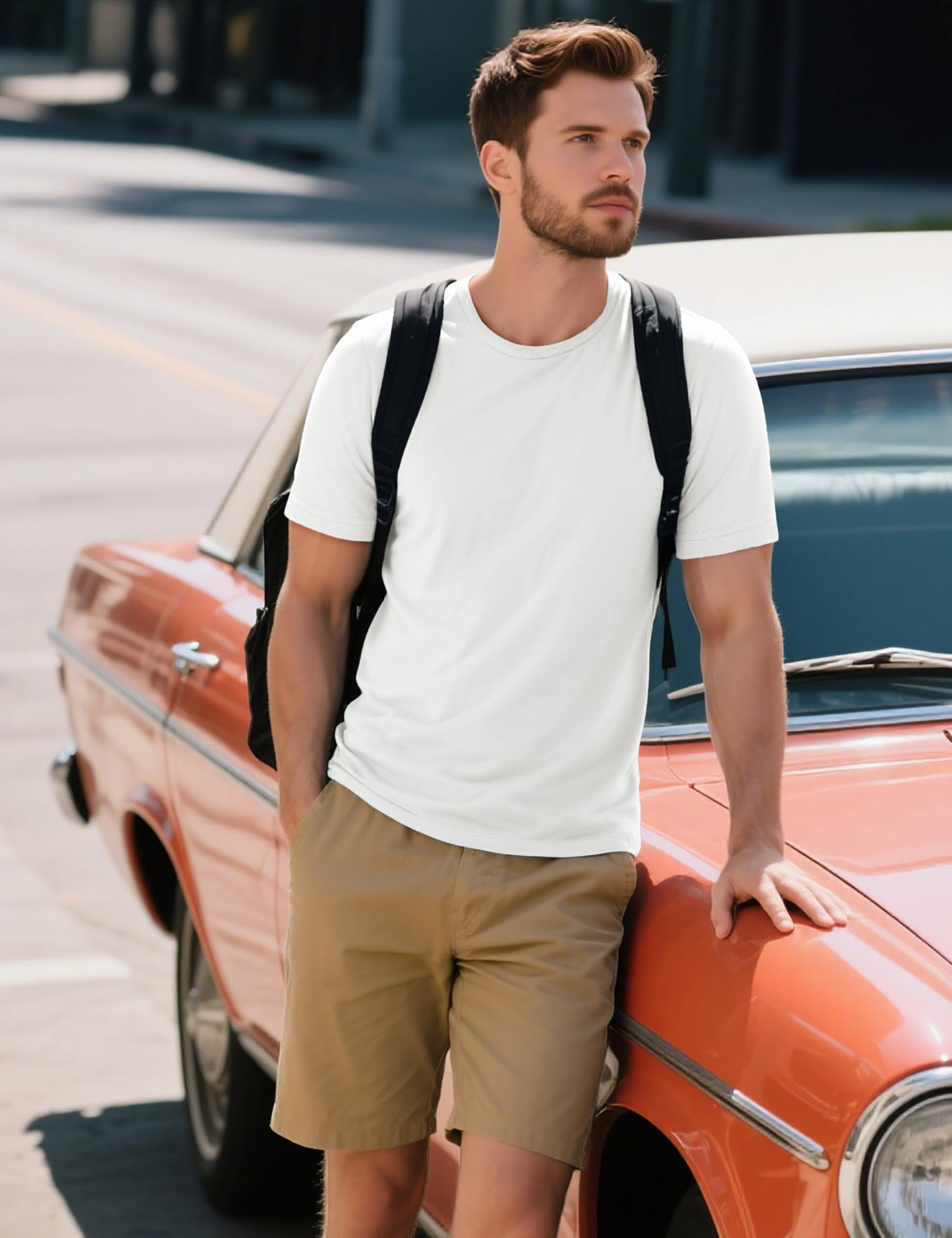 Classic Crewneck Tees White - Image 6